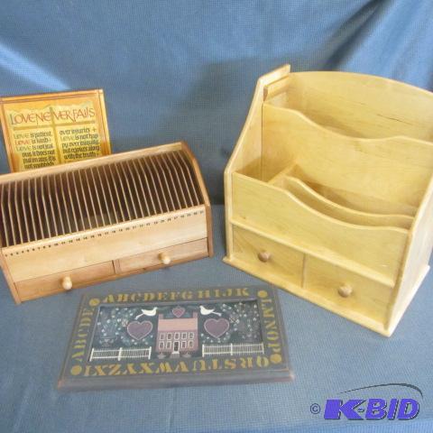 Desk Organizers, Wall Plaques