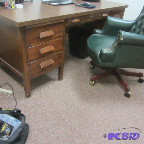 Antique Oak Office Desk