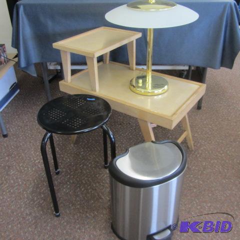 Can, Stool, Table, Lamp