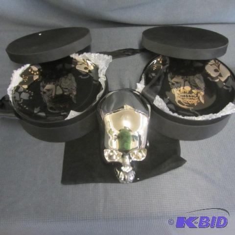 Silver Skull & Plates