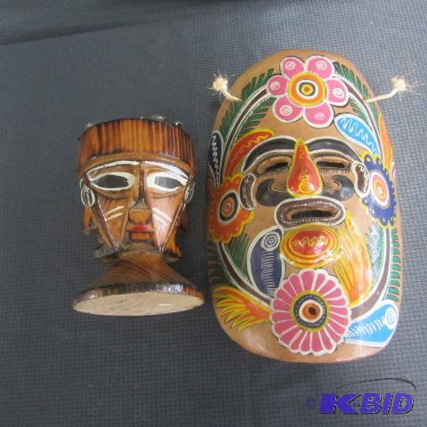 Clay Mask, Wooden Ash Tray