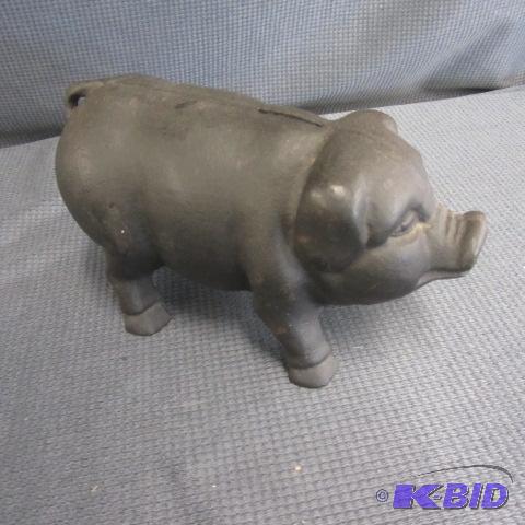 Cast Iron Pig Bank
