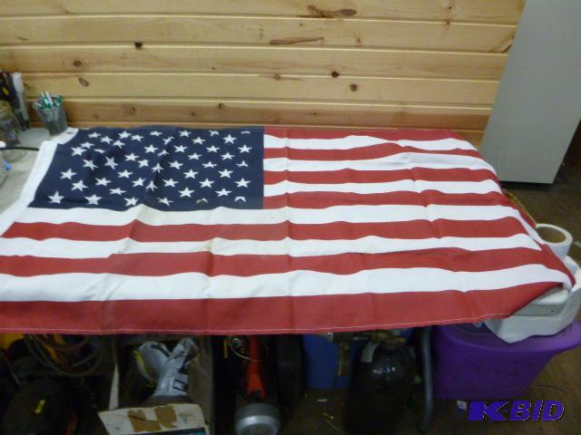 lot 103 image: U.S. Flag 32" X 57"...