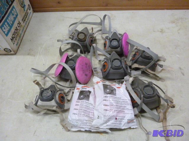 lot 130 image: Miscellaneous 3M Respirators ...