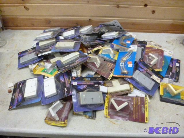lot 177 image: Miscellaneous Electric Parts Desk grommets, e...