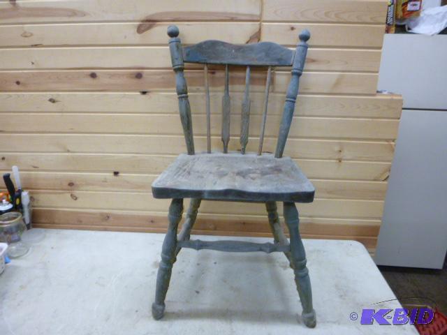 lot 184 image: Old Wood Chair...