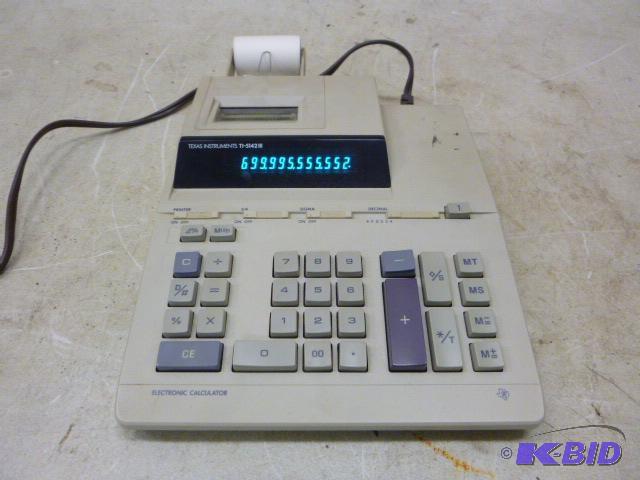 lot 74 image: Texas Instrument Calculator Model TI-5142 III...