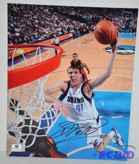 Dirk Nowitzki&nbsp8x10 autographed photo &qu...