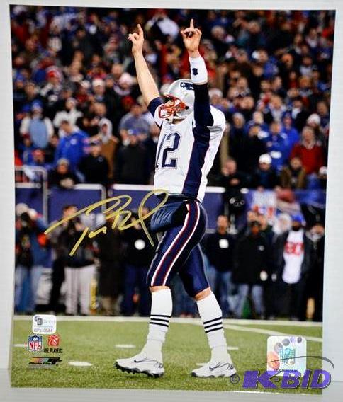 Tom Brady 8x10&quot autographed photo Certif...