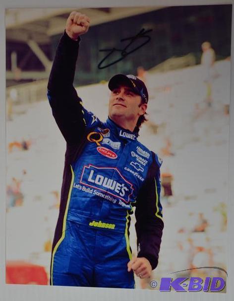 Jimmie Johnson 8x10&quot autographed photo C...