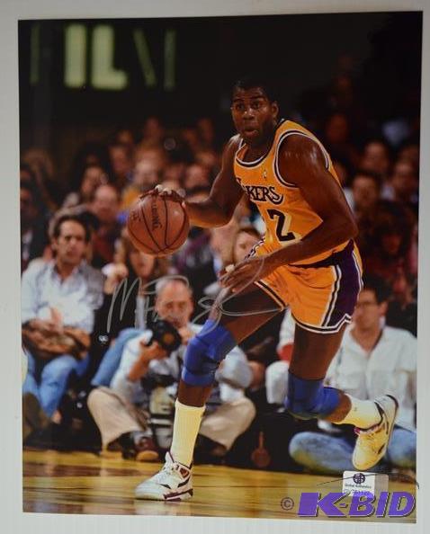Magic Johnson 8x10&quot autographed photo Ce...