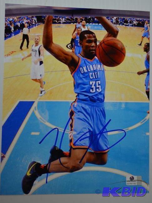 Kevin Durant 8x10&quot autographed photo Cer...