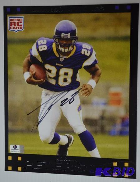 Adrian Peterson 8x10&quot autographed photo ...