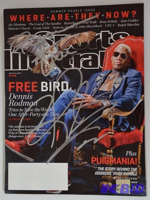 Dennis Rodman&nbspSports Illustrated autogra...
