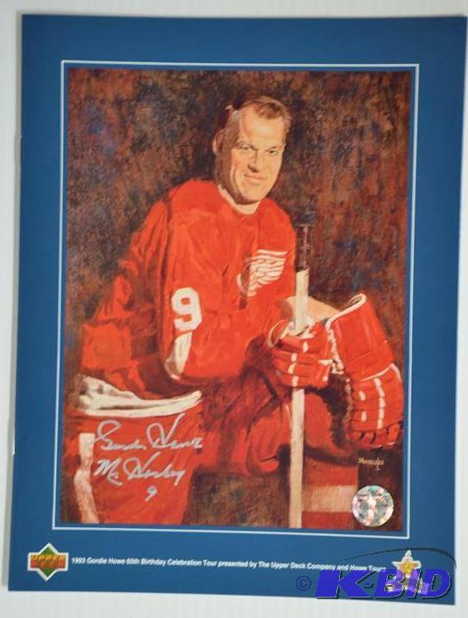 Gordie Howe Upper Deck Magazine autographed C...