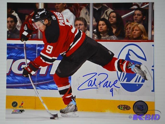 Zach Parise 8x10&quot autographed photo Fari...