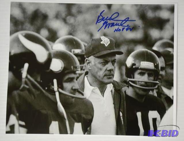 Bud Grant 8x10&quot autographed photo Minnes...