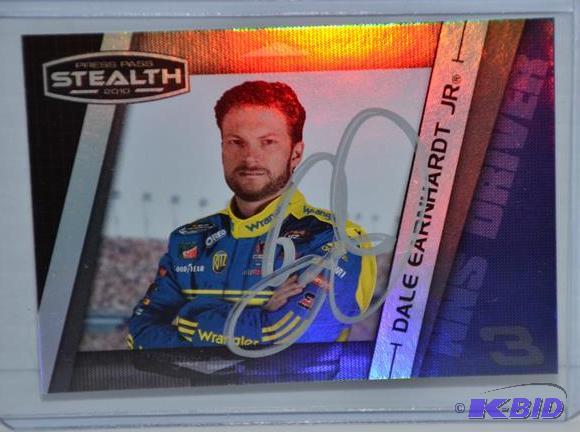 Dale Earnhardt Jr Signed 2010 Press Pass Stea...