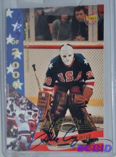 JIM CRAIG SIGNED USA HOCKEY MIRACLE ON ICE 19...