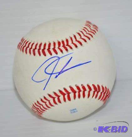 Josh Hamilton autographed baseball OMLB authe...