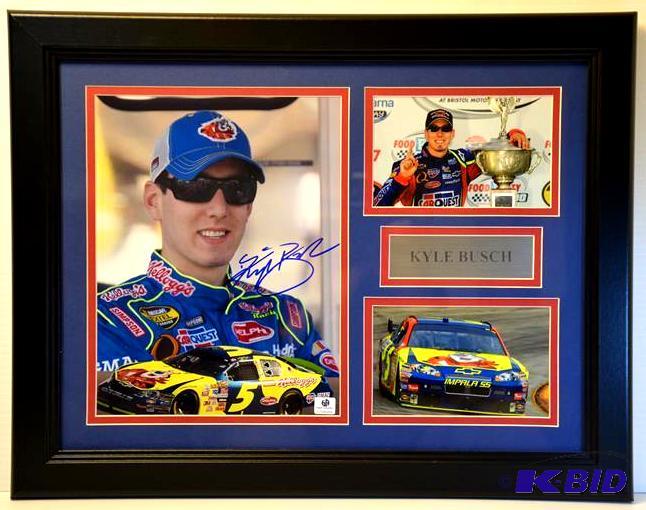 Kyle Busch Custom Framed Display 18x14&quot ...