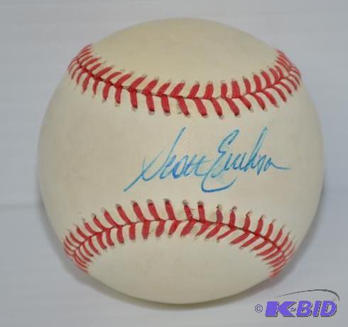 Scott Erickson autographed baseball OMLB auth...