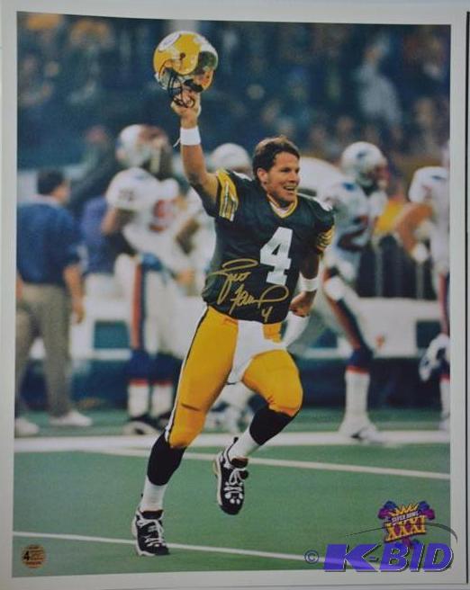 Brett Favre autographed photo 16x20&quot Sup...
