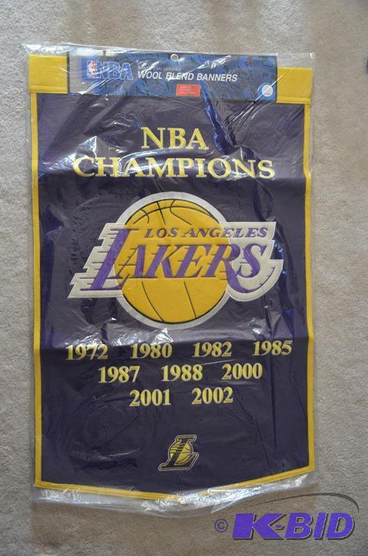NBA Los Angeles Lakers wool blend banner 24x3...