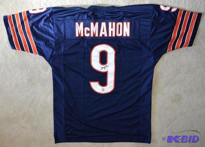 Jim McMahon autographed jersey size L Chicago...
