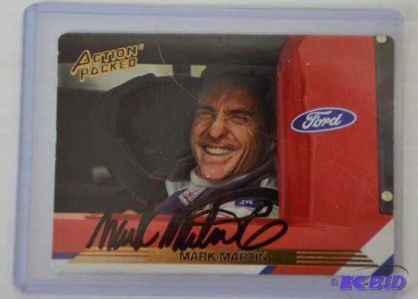 Mark Martin autographed 1993 Action Packed #1...
