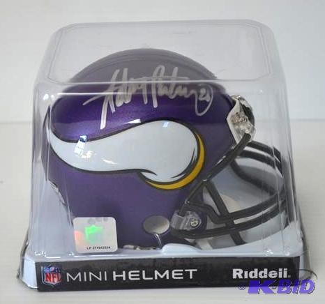 Adrian Peterson autographed mini helmet certi...