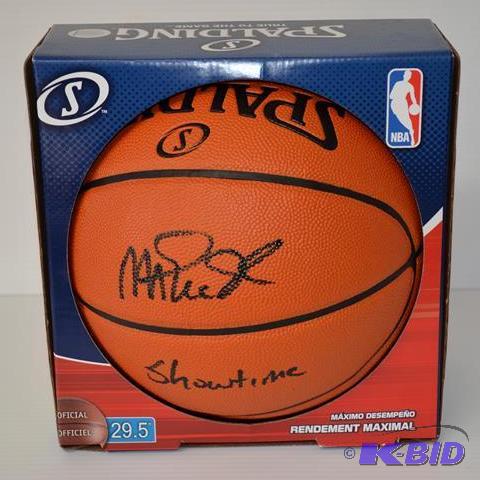 Magic Johnson autographed&nbspOfficial NBA b...