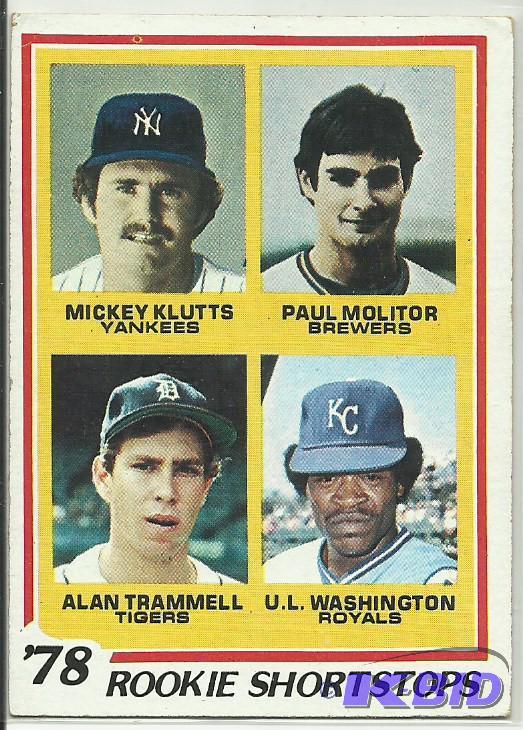 1978 Topps Paul Molitor Rookie Card #707