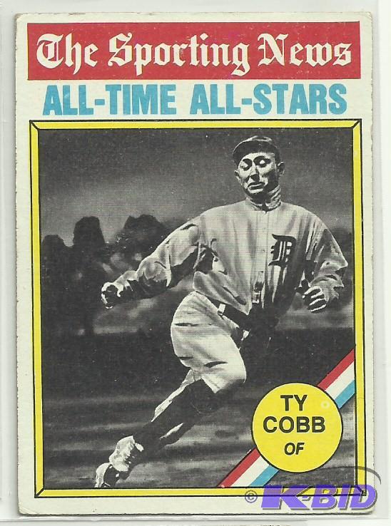 1976 Topps Ty Cobb All Time all stars #346