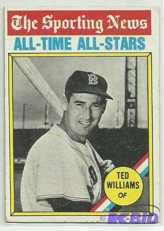 1976 Topps Ted Williams All-Time All-Stars Card #347