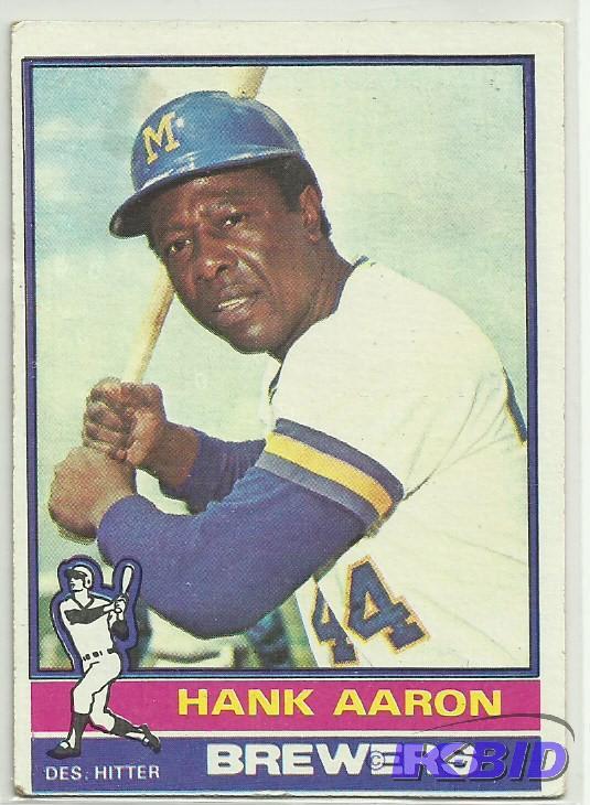 1976 Topps Hank Aaron Card #550
