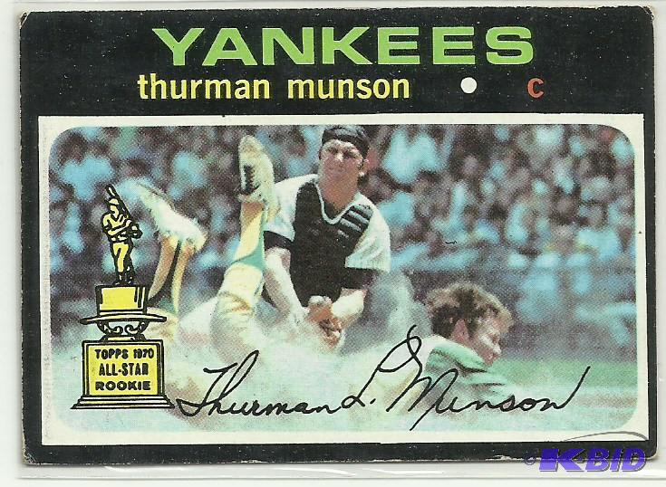 1971 Topps Thurman Munson Rookie Card #5