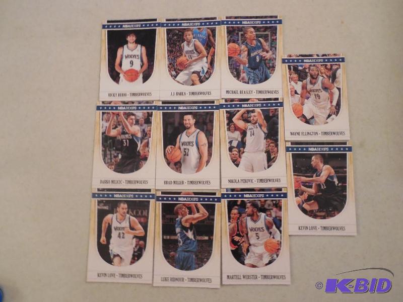 201112 Hoops Minnesota Timberwolves Team Set of 11 cards