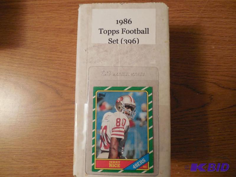 1986 Topps Football Set - Jerry Rice & Steve Young Rcs  More (396) Cards