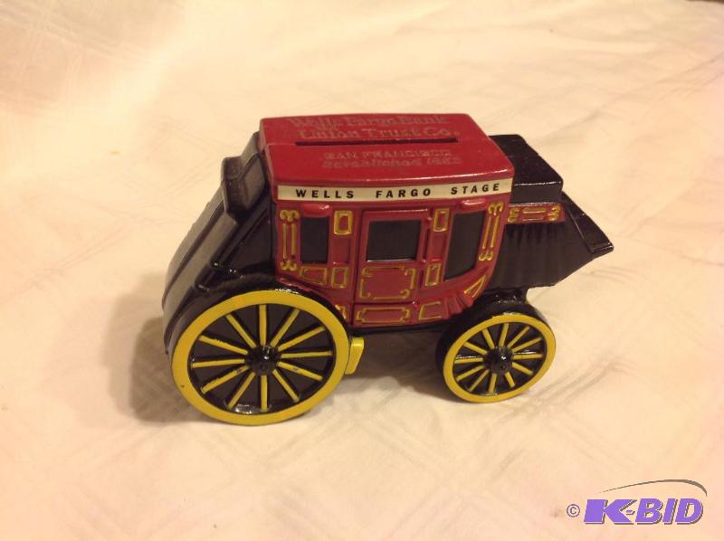 lot 55 image: Coin Bank - Wells Fargo Stage Coach