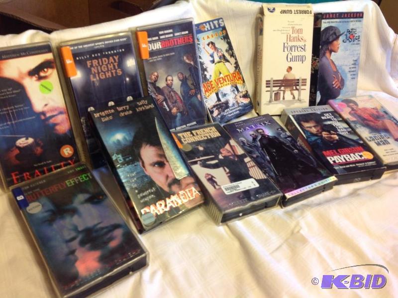 lot 6 image: VHS Tapes by the Dozen