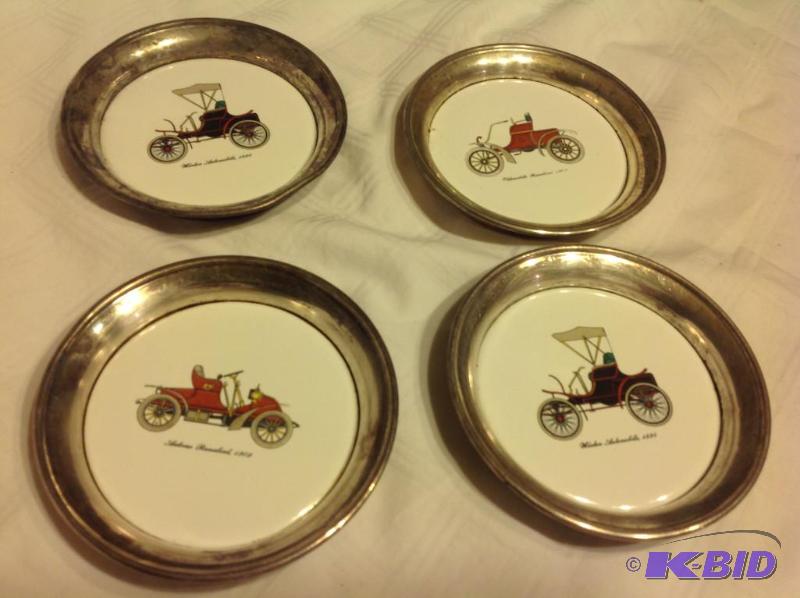 lot 60 image: Silver Plated Coasters