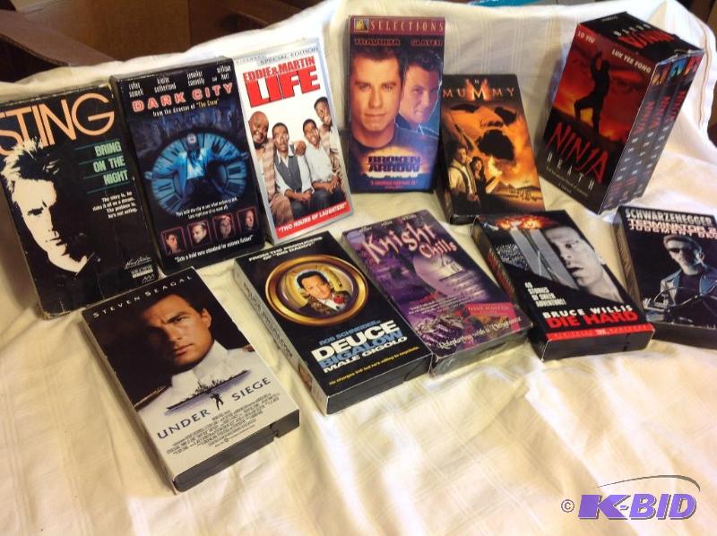 lot 8 image: VHS Tapes by the Dozen