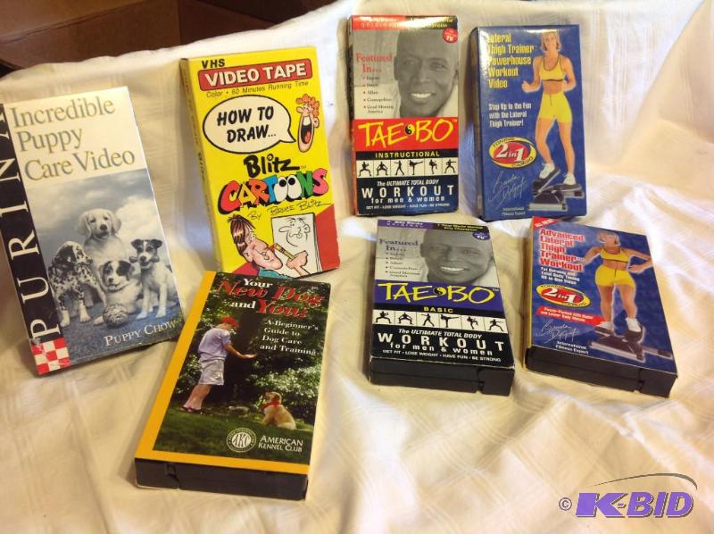 lot 9 image: VHS Tapes Instructional
