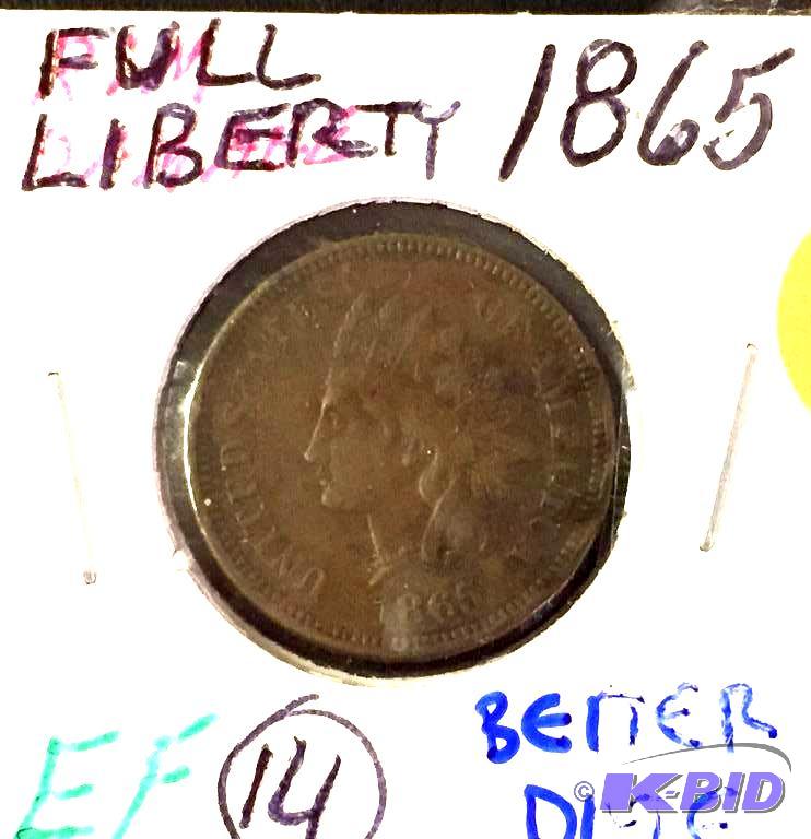 2 Indian Head Cents-1865-1883