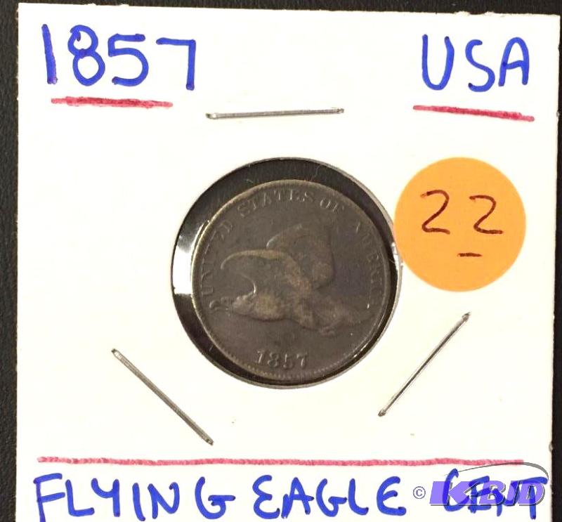 1857 flying eagle cent