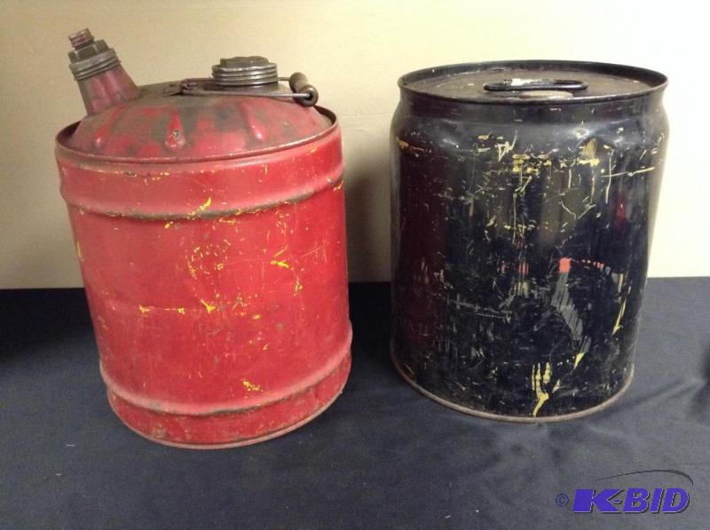 lot 111 image: Lot of two Vintage gas cans