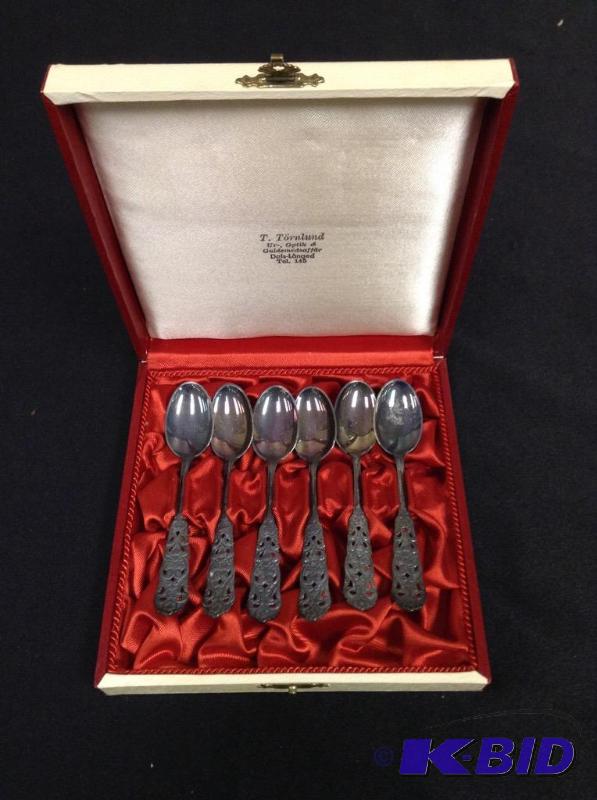 lot 31 image: Six T. Tornlund Sweeden Demitasse Spoons