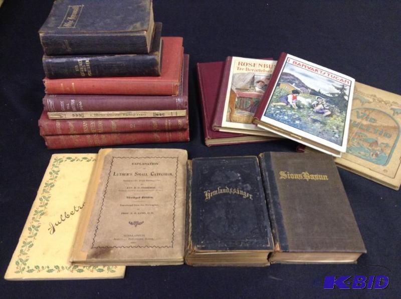 lot 53 image: Lot of vintage Swedish books-1900s to 1920s