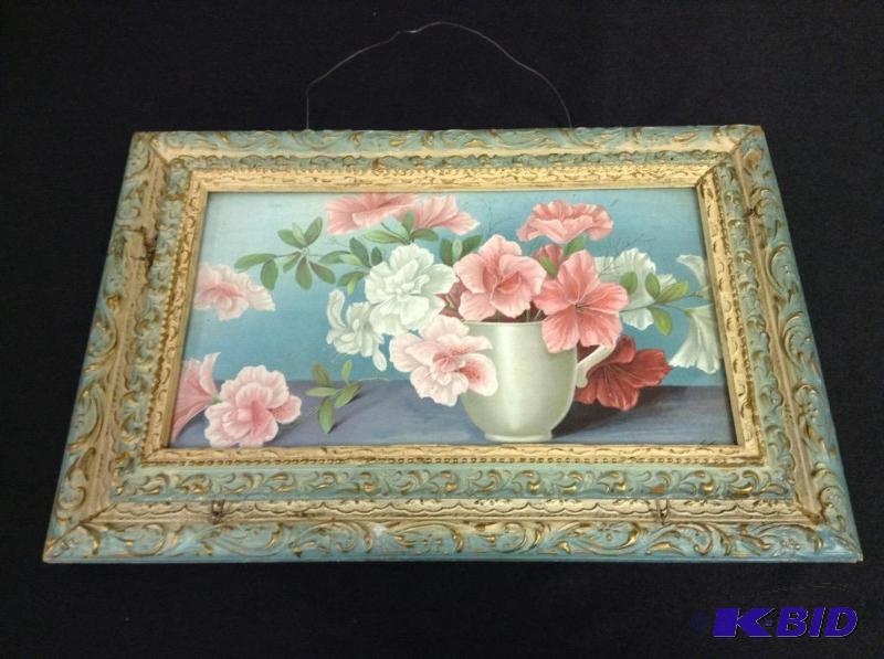 lot 57 image: Vintage Victorian Wall Hanging Magazine Holder